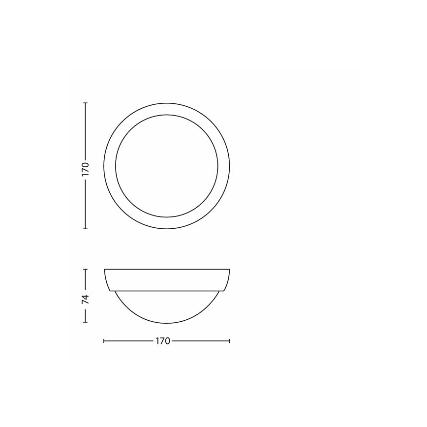 Philips - LED Venkovní svítidlo 1xLED/3,5W IP44