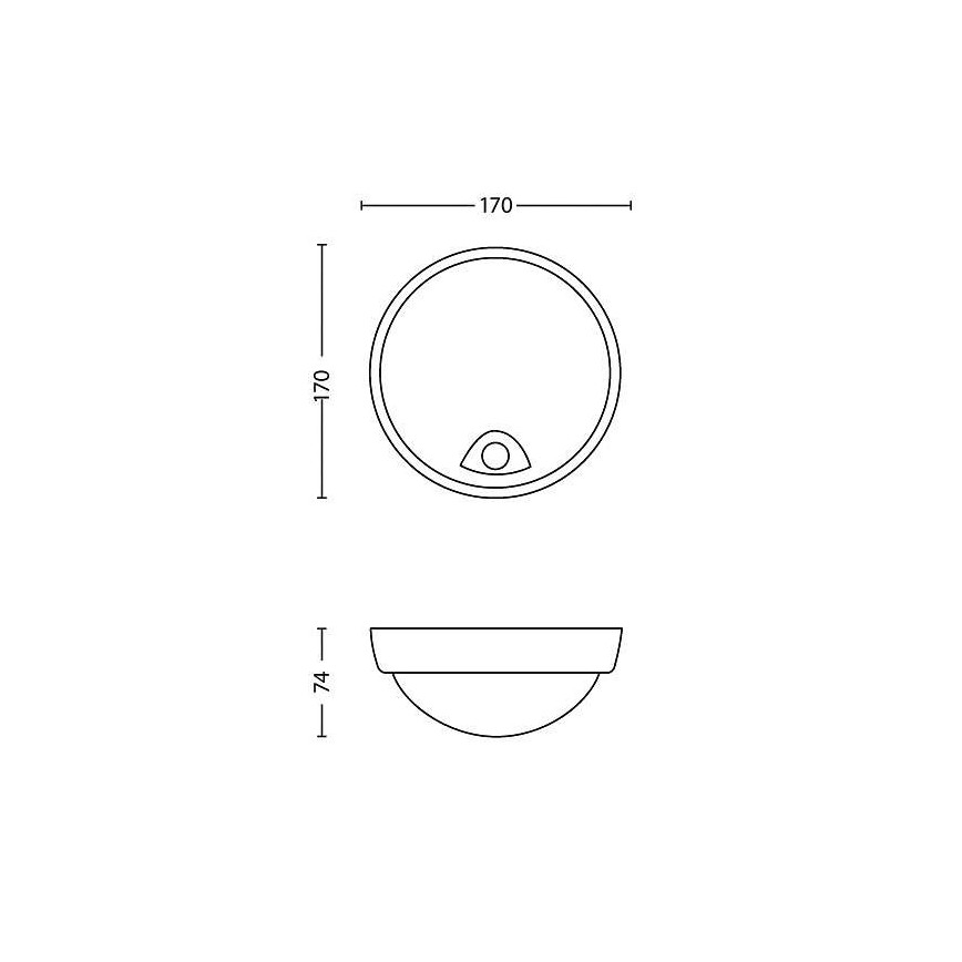Philips - LED venkovní svítidlo s čidlem 1xLED/3,5W/230V IP44