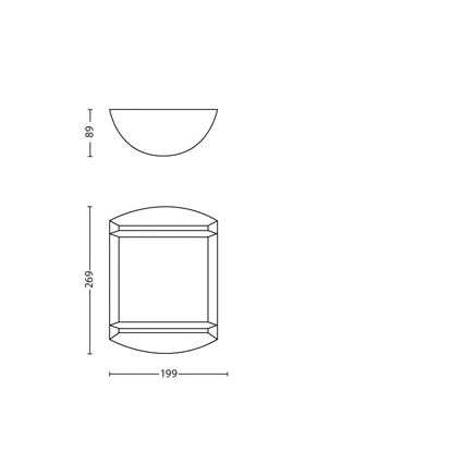 Philips - Venkovní nástěnné svítidlo 1xLED/6W/230V IP44