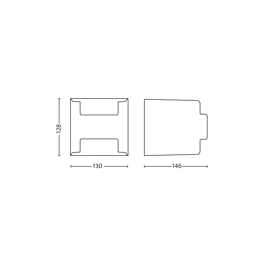 Philips - Venkovní nástěnné svítidlo 2xLED/4,5W/230V IP44