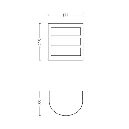 Philips - Venkovní nástěnné svítidlo 1xLED/6W/230V IP44