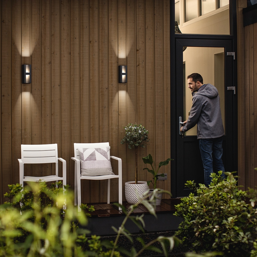Philips 17351/93/P0 - LED venkovní nástěnné svítidlo MYGARDEN SHADOW 2xLED/4,5W