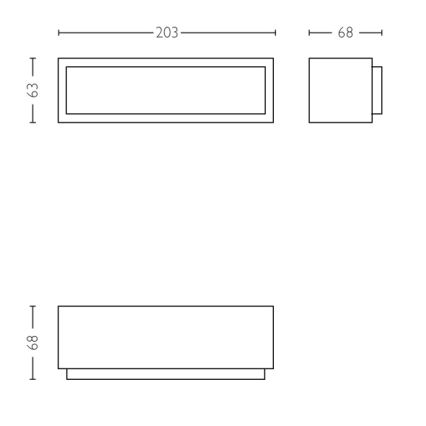 Philips - LED Venkovní nástěnné svítidlo LED/4,5W IP44