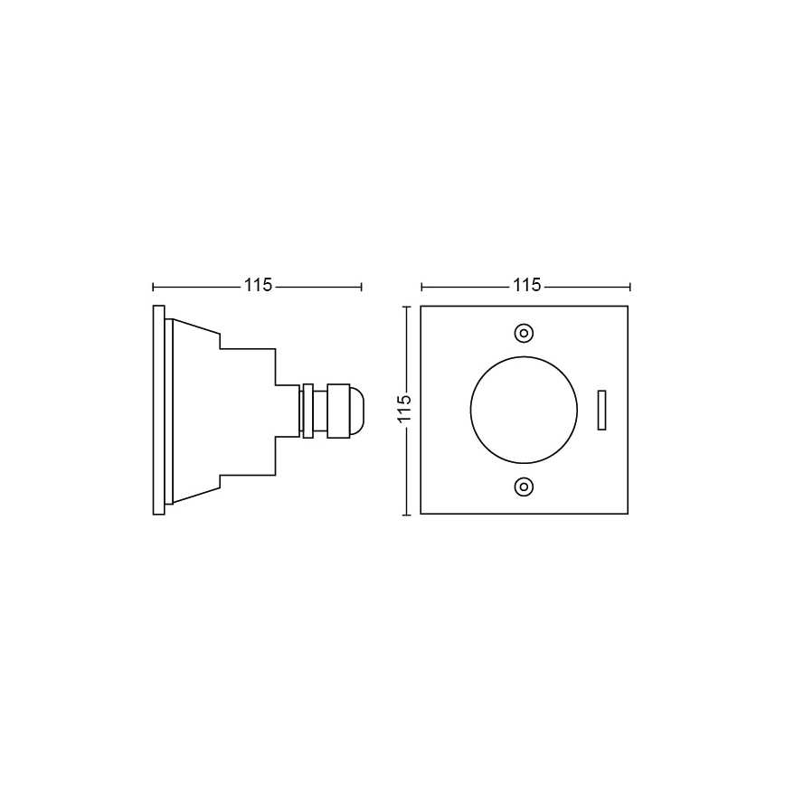 Philips - LED venkovní nájezdové svítidlo LED/3W