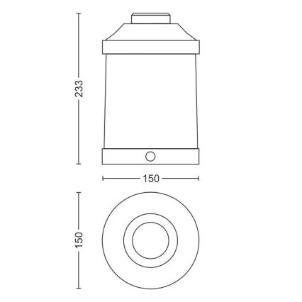 Philips 17360/32/P0 - LED Přenosná zahradní lampa MYGARDEN ABELIA LED/3W