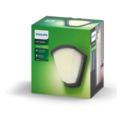 Philips 17383/93/PN - Venkovní nástěnné svítidlo KISKADEE 1xE27/42W/230V IP44