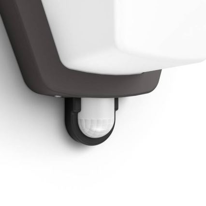 Philips 1738493PN - Venkovní nástěnné svítidlo se senzorem KISKADEE 1xE27/42W/230V IP44