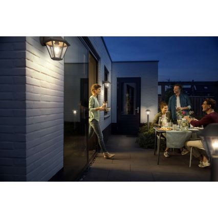 Philips 17386/43/PN - Venkovní nástěnné svítidlo MYGARDEN CURASSOW 1xE27/42W/230V
