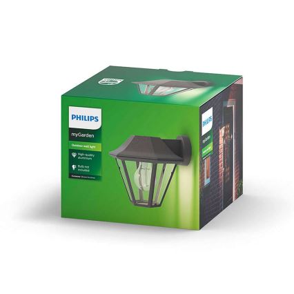 Philips 17386/43/PN - Venkovní nástěnné svítidlo MYGARDEN CURASSOW 1xE27/42W/230V