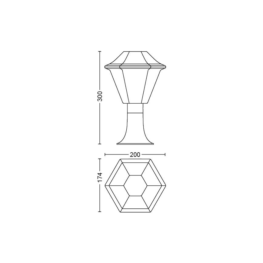 Philips - Venkovní lampa 1xE27/42W/230V IP44