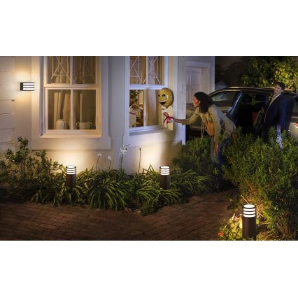 Philips 17403/93/P0 - LED Stmívatelná venkovní lampa HUE LUCCA 1xE27/9,5W/230V