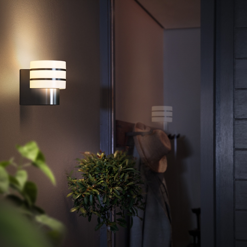 Philips 17404/47/P0 - LED Stmívatelné venkovní nástěnné svítidlo HUE TUAR 1xE27/9,5W/230V
