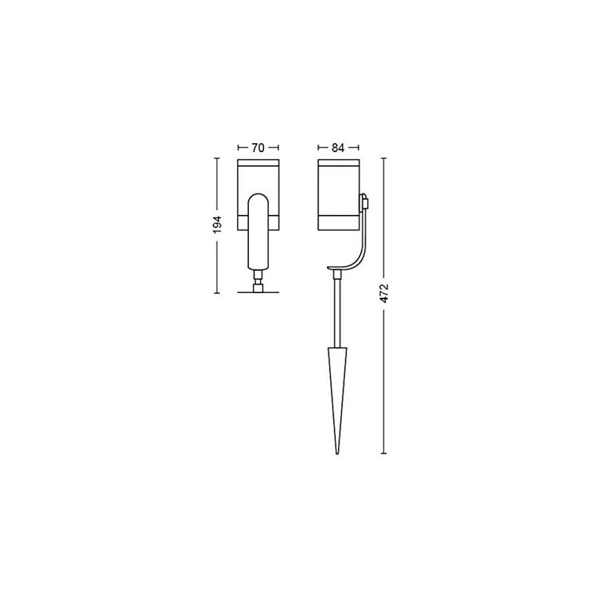 Philips - SADA 3x LED Bodové svítidlo Hue LILY 3xLED/8W/230V IP65