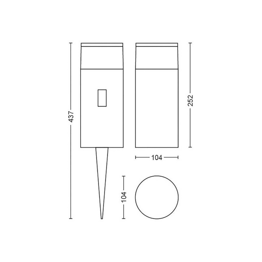 Philips - LED RGB Stmívatelná venkovní lampa Hue CALLA LED/8W/24V IP65