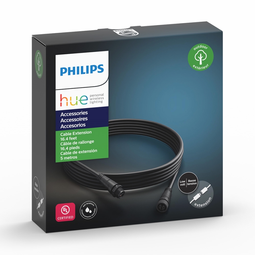 Philips 17424/30/PN - Prodlužovací kabel pro HUE CALLA a HUE LILY svítidla IP44