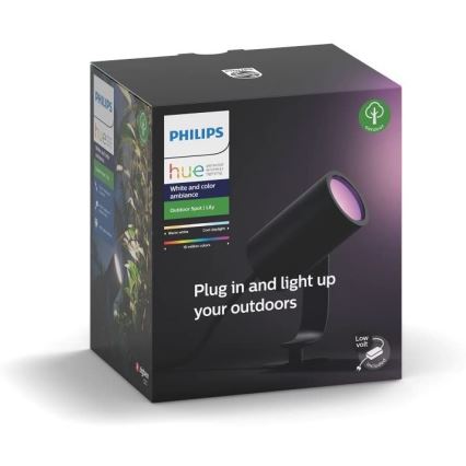 Philips - LED RGB Venkovní bodové svítidlo Hue LILY LED/8W/230V IP65