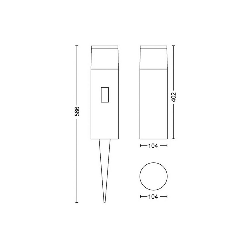 Philips 17437/30/P7 - LED RGB Venkovní lampa HUE CALLA LED/8W/230V IP65