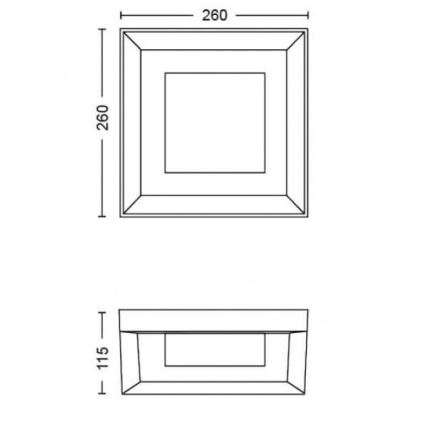 Philips - LED RGBW Stmívatelné venkovní nástěnné svítidlo Hue ECONIC LED/15W/230V 2000-6500K IP44