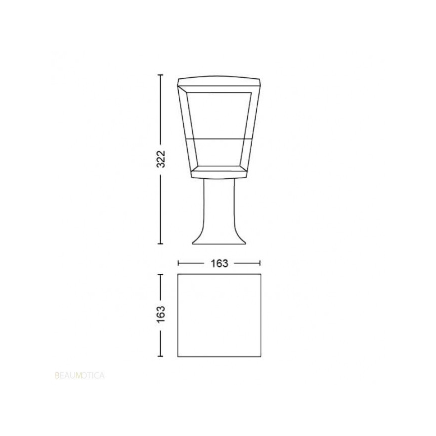 Philips - LED RGBW Stmívatelná venkovní lampa Hue ECONIC LED/15W/230V IP44
