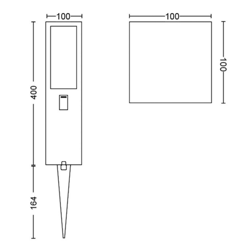 Philips 17454/30/P7 - LED RGB Venkovní lampa HUE IMPRESS LED/8W/230V IP44 s adaptérem
