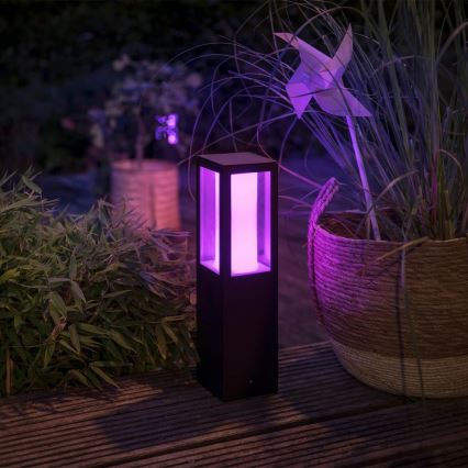 Philips 17454/30/P7 - LED RGB Venkovní lampa HUE IMPRESS LED/8W/230V IP44 s adaptérem