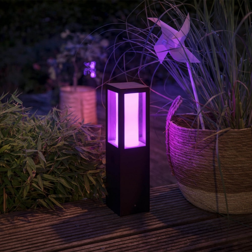 Philips 17454/30/P7 - LED RGB Venkovní lampa HUE IMPRESS LED/8W/230V IP44 s adaptérem