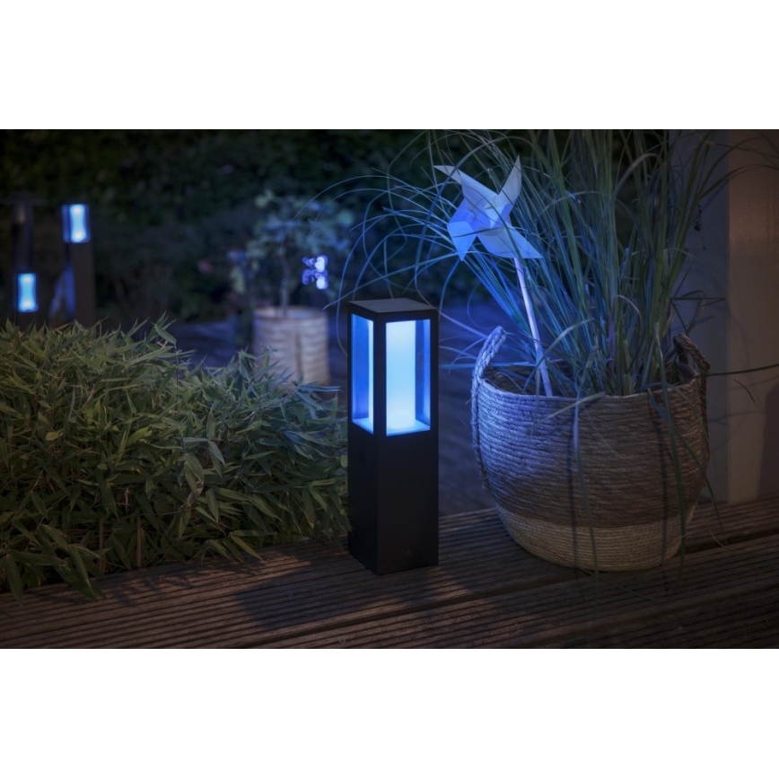 Philips 17454/30/P7 - LED RGB Venkovní lampa HUE IMPRESS LED/8W/230V IP44 s adaptérem