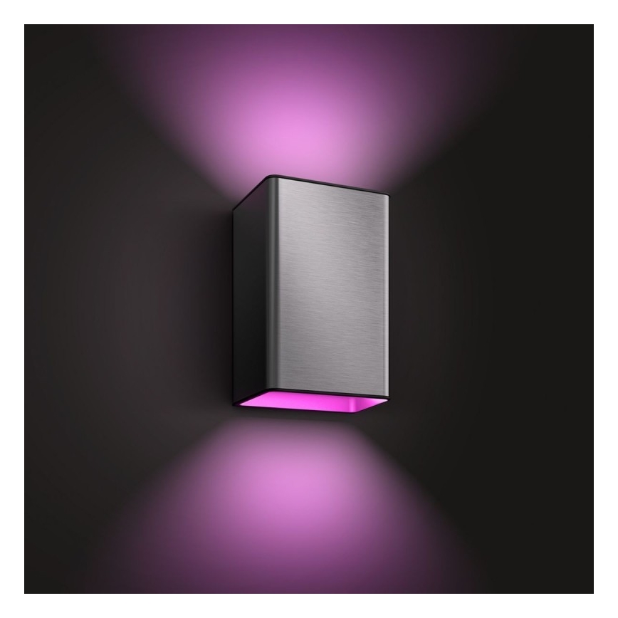 LED RGBW Stmívatelné venkovní nástěnné svítidlo Hue RESONATE 2xLED/8W/230V 2000-6500K IP44