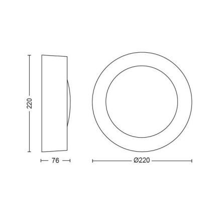 Philips - LED RGBW Stmívatelné venkovní nástěnné svítidlo Hue DAYLO LED/15W/230V 2000-6500K IP44