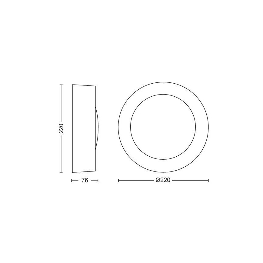 Philips - LED RGBW Stmívatelné venkovní nástěnné svítidlo Hue DAYLO LED/15W/230V 2000-6500K IP44