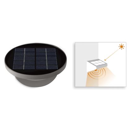 Philips 17808/87/16 - LED Solární světlo s čidlem MYGARDEN DUSK 1xLED/1W/3,7V IP44