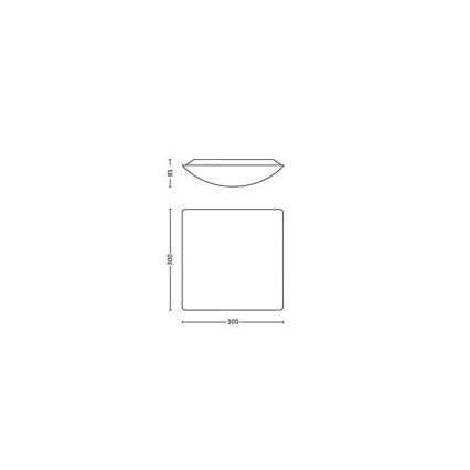 Philips 31240/31/16 - LED stropní svítidlo MYLIVING MEZEN 1xLED/17W/230V