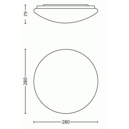 Philips - LED stropní svítidlo LED/9,6W/230V