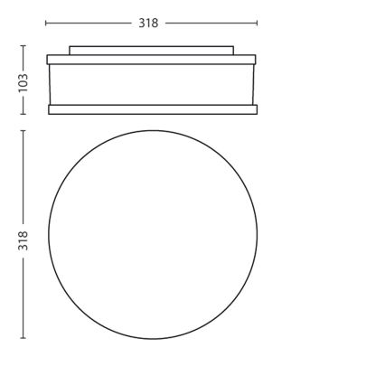 Philips - Stropní koupelnové svítidlo 1xE27/20W/230V IP44