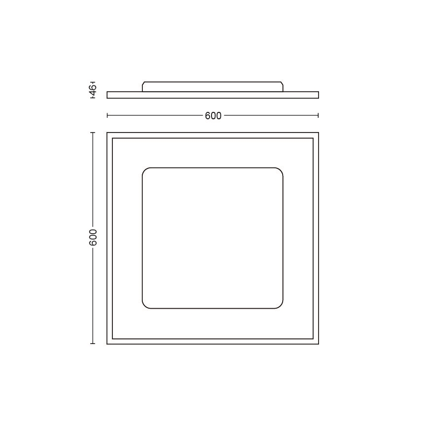 Philips 32162/31/P5 - LED Stmívatelný přisazený panel HUE AURELLE LED/55W/230V