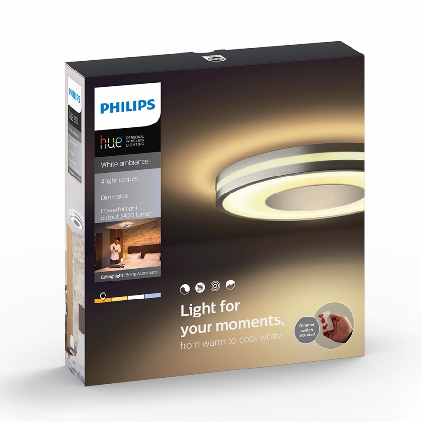 Philips 32610/48/P7 - LED Stropní svítidlo BEING HUE LED/32W/230V
