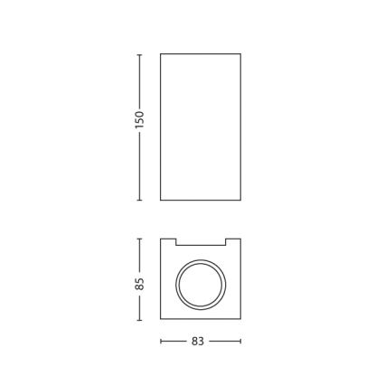 Philips 33012/17/PN - Nástěnné svítidlo GABARDINE 2xGU10/50W/230V