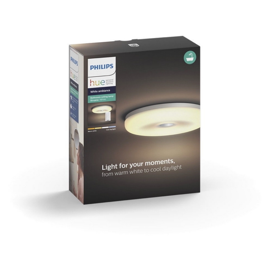 Philips 33064/31/P7 - LED Koupelnové stmívatelné stropní svítidlo HUE STRUANA LED/32W