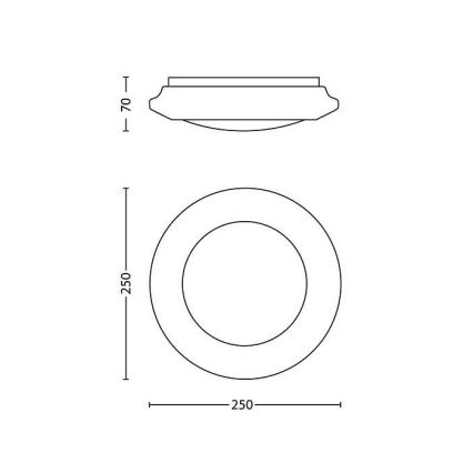 Philips - LED Stropní svítidlo LED/6W/230V 2700K