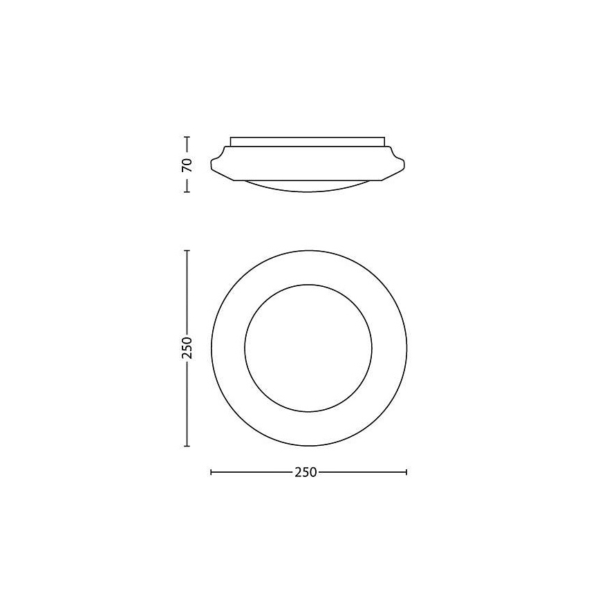 Philips - LED Stropní svítidlo LED/6W/230V 2700K