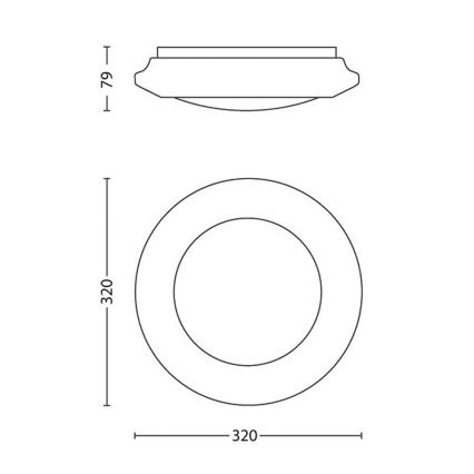 Philips - LED Stropní svítidlo LED/16W/230V 2700K