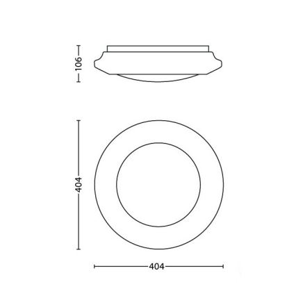 Philips - LED Stropní svítidlo LED/22W/230V 4000K
