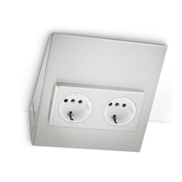 Philips 33466/17/36 - Zásuvka pod kuchyňskou linku MYKITCHEN FINESSE 2x230V SCHUKO
