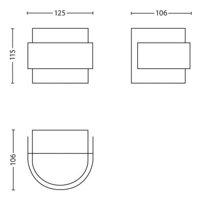 Philips - LED nástěnné svítidlo 1xLED/6W/230V