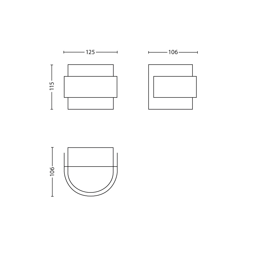 Philips - LED nástěnné svítidlo 1xLED/6W/230V