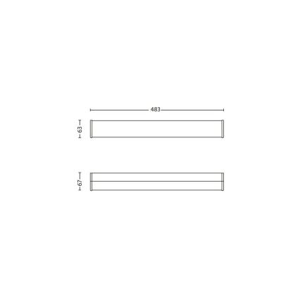 Philips 34059/11/16 - LED Nástěnné koupelnové svítidlo MYBATHROOM FIT 3xLED/2,5W/230V