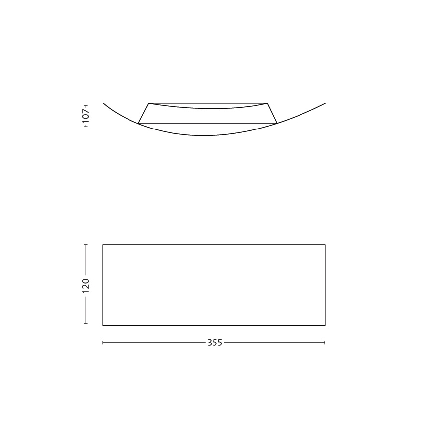 Philips 34101/17/16 - Nástěnné svítidlo MYLIVING ARROW 1xR7s/80W/230V