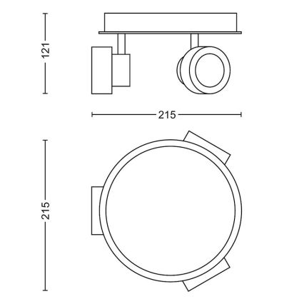 Philips 34174/11/P0 - LED koupelnové bodové svítidlo MYBATHROOM RESORT 3xLED/4,5W/230V