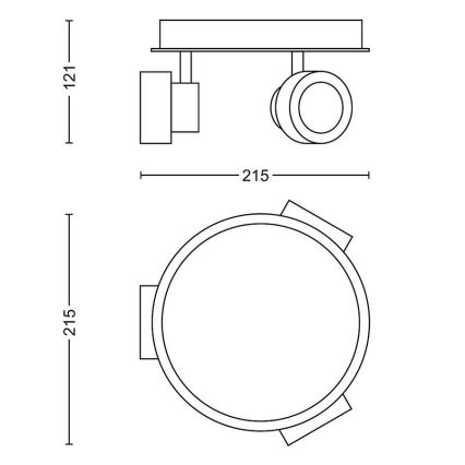 Philips 34174/11/P0 - LED koupelnové svítidlo MYBATHROOM RESORT 3xLED/4,5W/230V IP44