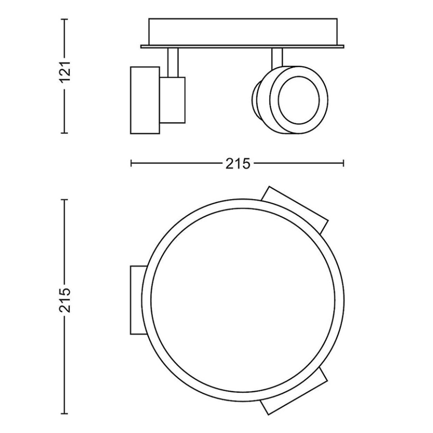 Philips 34174/11/P0 - LED koupelnové bodové svítidlo MYBATHROOM RESORT 3xLED/4,5W/230V